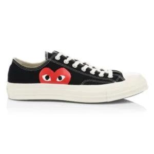 CONVERSE X COMME DES GARÇONS CDG PLAY CHUCK TAYLOR LOW - BLACK